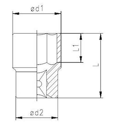 Elta 1115 1/2'' Lokma Anahtar 11 mm