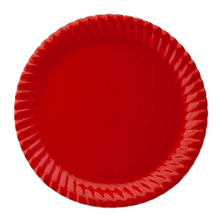 16 Kişilik 96 Parça Kullan At Set Kırmızı Karton Tabak-Karton Bardak-Kağıt Peçete-Plastik Çatal-Bıçak