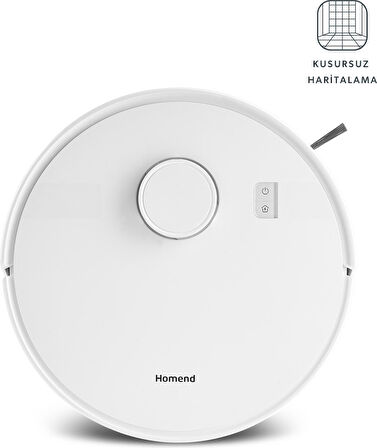 Homend Alex Laser 1291H Moplu ve Haritalamalı Akıllı Robot Süpürge Beyaz