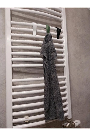 Havlupan Aksısı 3 Adet Beyaz Renk Banyo Askısı
