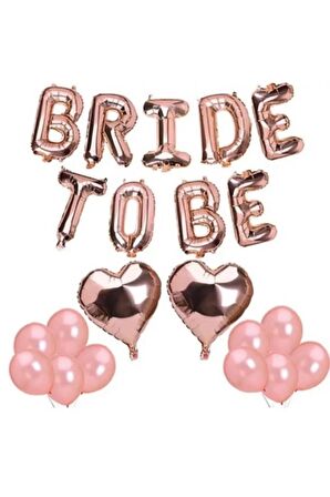 Bride To Be Folyo Latex Balon Seti, Bekarlığa Veda Seti Bride set folyo