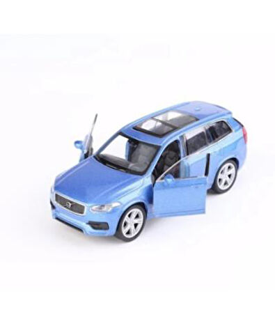 Oyuncak Metal Model Araba 1/36 Çek Bırak Mavi Volvo XC90