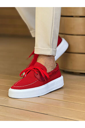 CH2602 - Triko Erkek Ayakkabı KIRMIZI