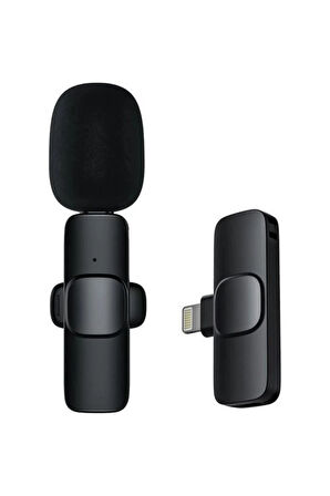 K9 2 li Lightning Kablosuz Yaka Mikrofonu