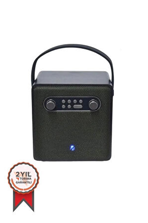 Bts-1688 Yeşil Mikrofonlu Karaoke Bluetooth Hoparlör
