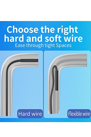 Endoskop Yılan Video Kamera İos Uyumlu Led li 10 Metre 7 Mm Sert Kablo 2mp Full Hd