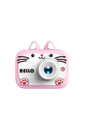 Hello Çocuk Dijital Fotoğraf Makinası 20 Mp Video Kaydedici 2.0 İnç Çift Kameralı Ks-102