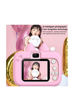 Hello Çocuk Dijital Fotoğraf Makinası 20 Mp Video Kaydedici 2.0 İnç Çift Kameralı Ks-102