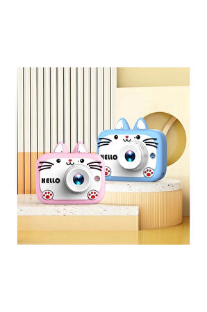 Hello Çocuk Dijital Fotoğraf Makinası 20 Mp Video Kaydedici 2.0 İnç Çift Kameralı Ks-102