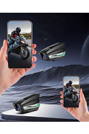 Bt16 Motosiklet Kask Bluetooth Kulaklık 2000 Mah Batarya 1080p Hd Kamera Intercom Kulaklık Su Geçirmez