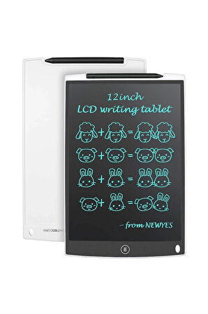 12 Inc Writing Lcd Grafik Dijital Kalemli Çizim Tableti Yazı Tahta Not Yazma Eğitim Tableti
