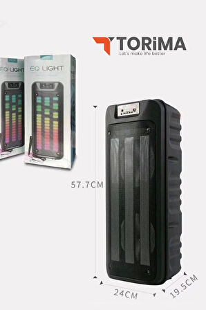 Gts-1852 Taşınabilir Rgb Ledli Bluetooth Hoparlör Usb-tf Siyah
