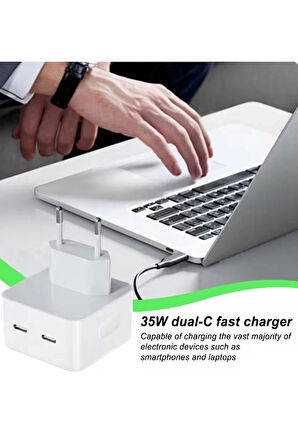 Usb Portu Hızlı Şarj Aleti Taşınabilir Pd 3.0 35w Cep Telefonu Şarj Adaptörü Usb-c Port