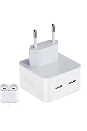 Usb Portu Hızlı Şarj Aleti Taşınabilir Pd 3.0 35w Cep Telefonu Şarj Adaptörü Usb-c Port