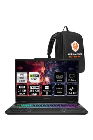 Cyborg 15 i7 13620H 24GB 256GB SSD RTX5060/8GB 15.6" FHD 144Hz W11P Gaming Laptop B13WFKG