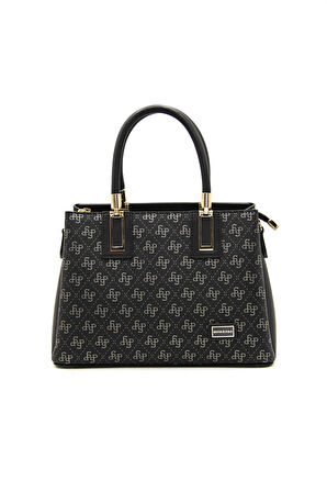 Kadın Çapraz Çanta 1000-43273 SİLVER POLO M178 SİYAH PLATİN-MAT SİYAH