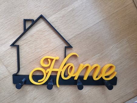 Home Yazılı Anahtar Askısı İki Parçalı Dekoratif Duvar Anahtarlığı