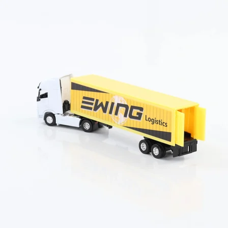 Welly 1:64 Ölçek Metal Kafalı Man Dorseli Tır