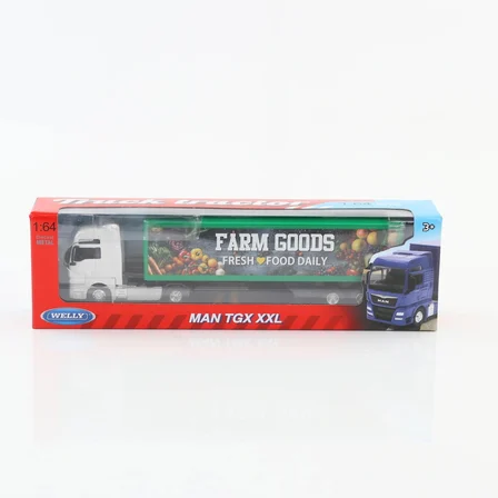 Welly 1:64 Ölçek Metal Kafalı Volvo Dorseli Tır Yaklaşık 30 Cm