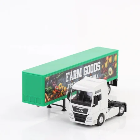 Welly 1:64 Ölçek Metal Kafalı Volvo Dorseli Tır Yaklaşık 30 Cm