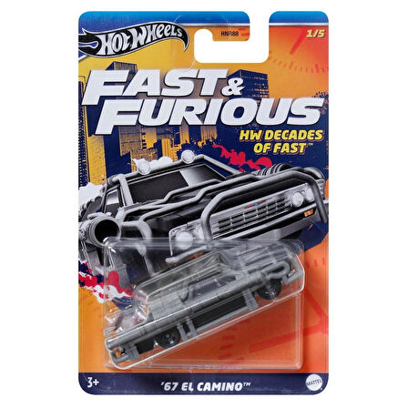 Hot Wheels Fast And Furious HNR88 Decades Of Fast 5'li Set