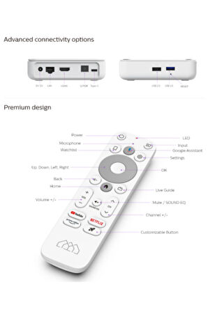 Homatics Box R 4k Plus Lisanslı Android Tv Box | 4gb Ram - 32gb | Rose Gold + M8 Air Mouse Kumanda
