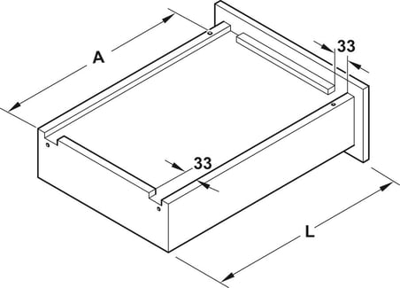 Häfele Gizli Ray, Häfele Matrix Runner UM S15 - Çinko kaplama, 272 mm (1 Çift)
