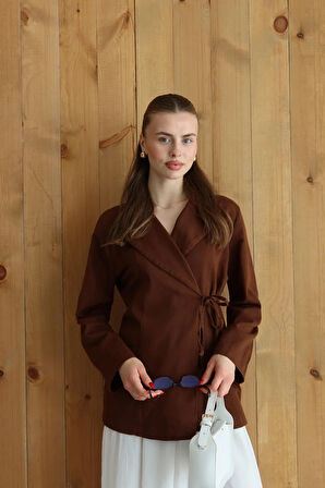 Zemura Düğüm Detay Gabardin Ceket TNS-4331