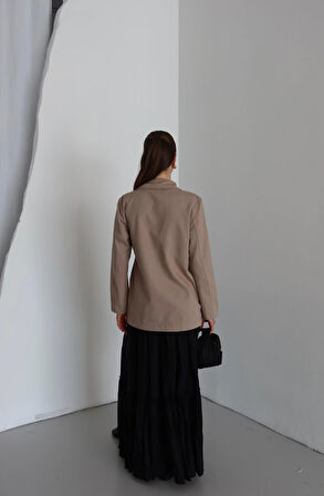 Zemura Düğüm Detay Gabardin Ceket TNS-4331