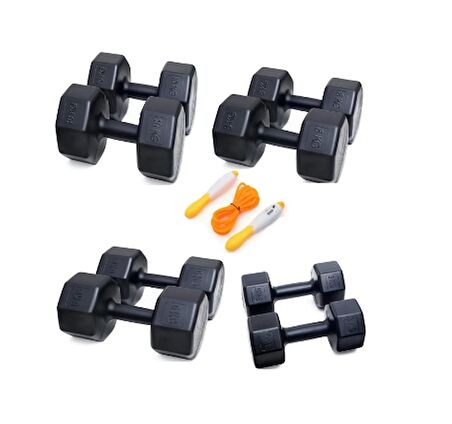 Ps Spor 4 Set Dambıl Sayaçlı Atlama Ipi = 3 Kg 2 Ad 6 Kg 2 Ad 8 Kg 2 Ad 10 Kg 2 Ad