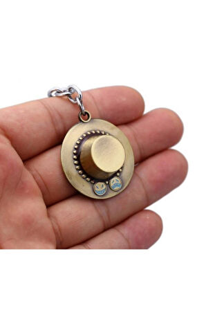 One Piece Naruto Anime Ace Hat Şapka Metal Zincirli Kolye Takı