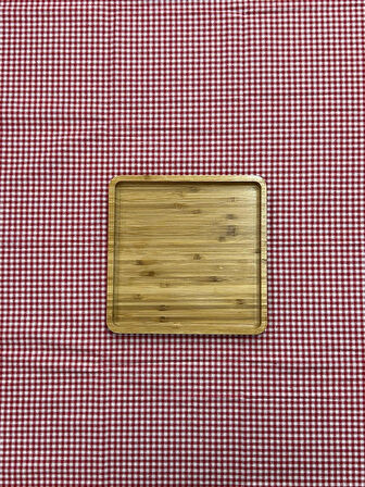 Bambu Sunumluk Kahvaltı Tabağı 1 Adet Özel Üretim Kare