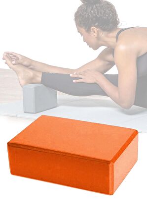 Yoga Blok Yoga Bloğu Yoga Duruş Destek Egzersiz Spor Ekipmanı Turuncu