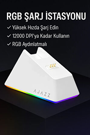 Aj139 V2 Mc 2400 Dpı Paw3311 Ultra Hafif 3 Modlu Oyuncu Mouse - 500mah Batarya