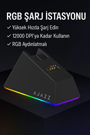 Aj139 V2 Mc 2400 Dpı Paw3311 Ultra Hafif 3 Modlu Oyuncu Mouse - 500mah Batarya