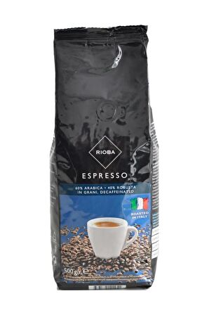 Rioba %60 arabica %40 robusta decaf çekirdek kafeinsiz kahve
