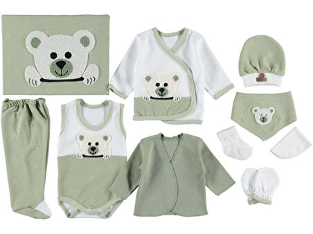 UNİ 10 LU ORGANİK PANDA LÜX ZIBIN SET HASTANE ÇIKIŞI HEDİYELİK