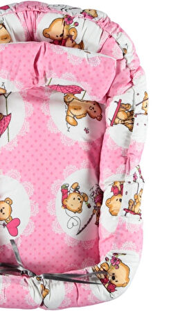 Yumuşak Dolgulu Babynest Anne Yanı Bebek Yatağı Bebek Uyku Yatağı