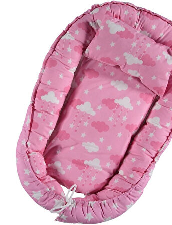 Yumuşak Dolgulu Babynest Anne Yanı Bebek Yatağı Bebek Uyku Yatağı BOY 71CM EN 40CM KALINLIK 7CM