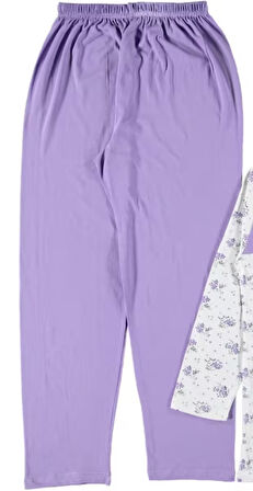 Elise Mood Tasarım Model Yazlık Uzun Kol Kadın Pijama Takımı M/XXL