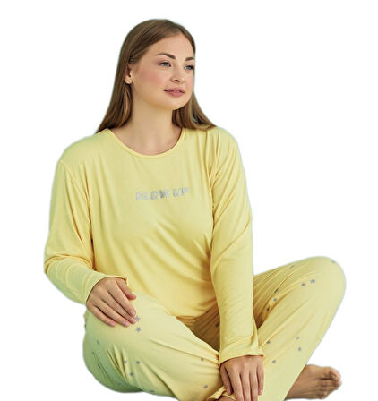 Büyük Beden Kadın Pijama Takımı Dolce Tasarım Yumuşak Dokulu 3XL–5XL 