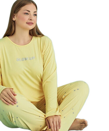 Büyük Beden Kadın Pijama Takımı Dolce Tasarım Yumuşak Dokulu 3XL–5XL 