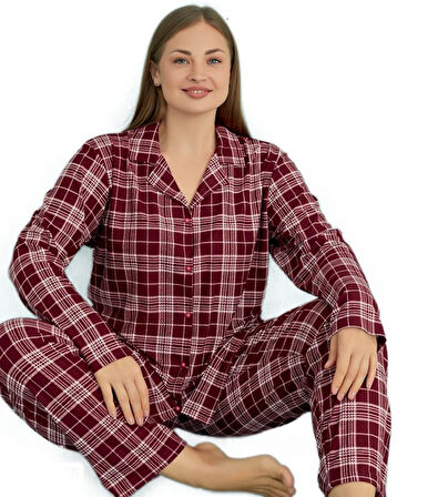 Büyük Beden Kadın Süet Kışlık Pijama Takımı Isabella Conti Tasarım Rahat Ev Giyim Hediyelik