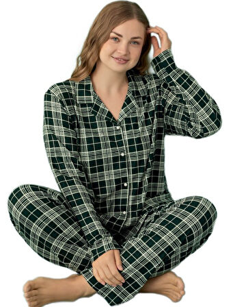 Giulia Romano Büyük Beden Kadın Pijama Takımı Rahat Ev Giyim Kışlık Süet Kumaş Hediyelik