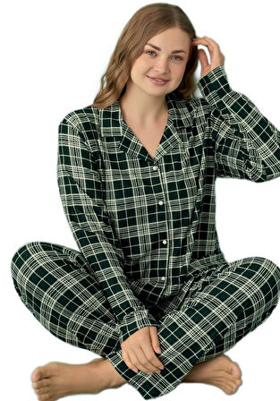 Giulia Romano Büyük Beden Kadın Pijama Takımı Rahat Ev Giyim Kışlık Süet Kumaş Hediyelik