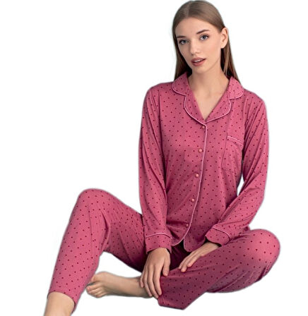 Luna Mare Kadın Pijama Takımı Yumuşak ve Rahat Ev Giyim S/2XL