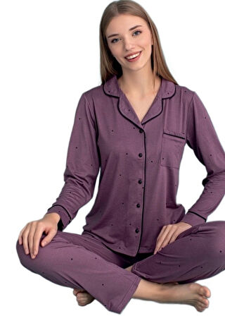 Bianca Notte Kadın Pijama Takımı Yumuşak Kumaş ve Tam Kalıp S/2XL