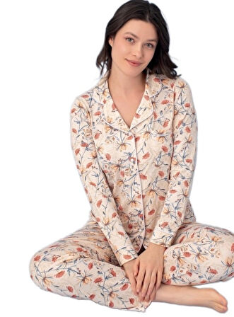 Bellisama Yumuşak Dokulu Rahat Kadın Pijama Takımı Tam Kalıp S/2XL