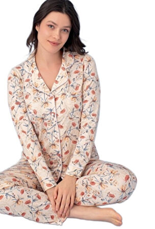 Bellisama Yumuşak Dokulu Rahat Kadın Pijama Takımı Tam Kalıp S/2XL