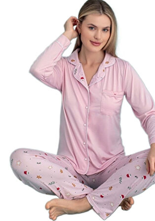 Pink Dreams Kadın Pijama Takımı Yumuşak  S/2XL